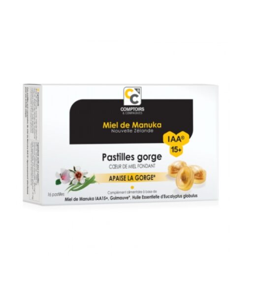 COMPTOIRS ET COMPAGNIES PASTILLE COEUR FONDANT DE MIEL MANUKA IAA15 | Urban Drug store