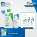 CeraVe Crème Lavante Hydratante Peau Normale à Sèche 473ml + Crème Hydratante = 3 Miniatures Offertes