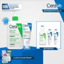 CeraVe Crème Lavante Hydratante Peau Normale à Sèche 473ml + Crème Hydratante Spf50 = 3 Miniatures Offertes