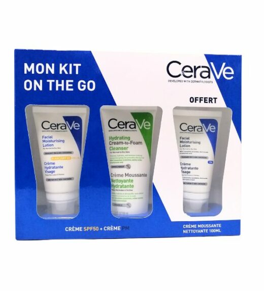 Cerave Mon kit On the Go Cr Hydrat 52mlCr Hydrat spf50Cr Mouss Pm 1 | Urban Drug store