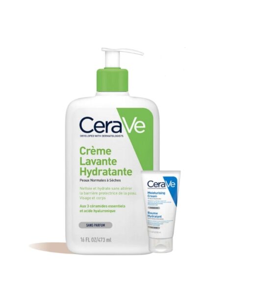 Cerave creme lavantE hydratante PNS 473mlmini baume pack 1 | Urban Drug store