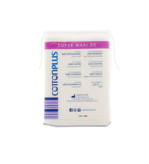 Cotton plus coton carre 50pcs | Urban Drug store