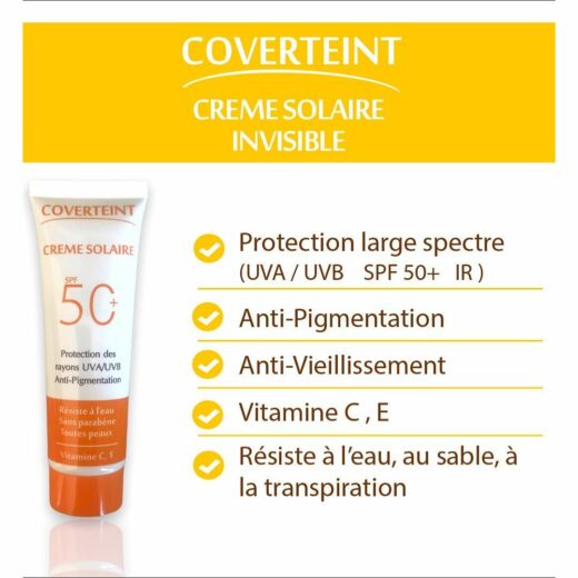 Coverteint creme solaire invisible spf50 50ml | Urban Drug store
