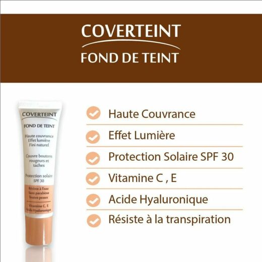 Coverteint fond de teint N°10 blanc rose spf30 30ml 3 | Urban Drug store
