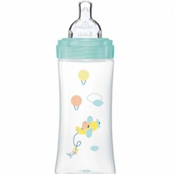 Dodie Biberon senstation+ Tétine plate 330ml +6m Air
