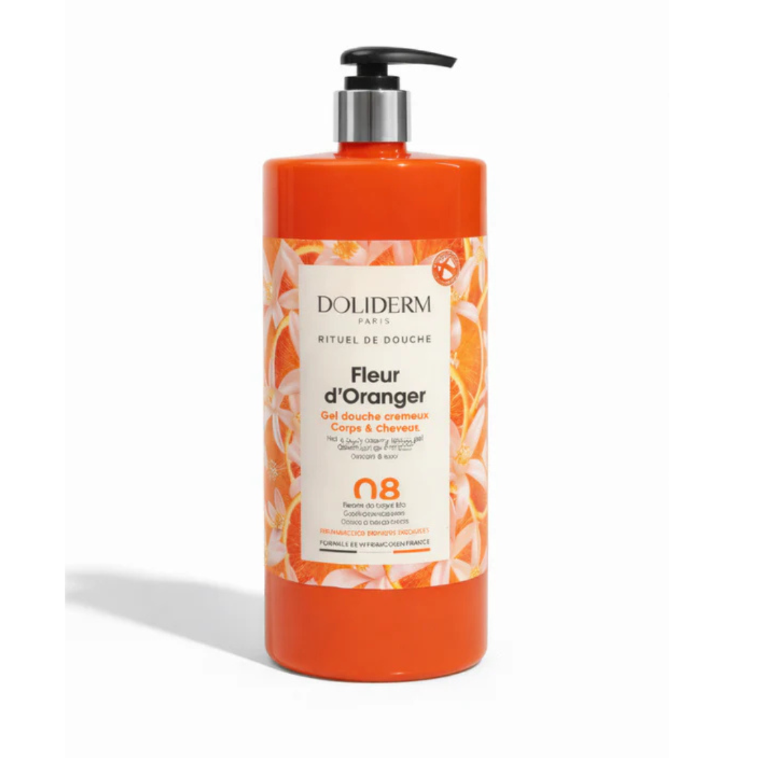 Doliderm Gel Douche 08 Fleur d'oranger 1L 1 Doliderm Gel Douche 08 Fleur d'oranger 1L