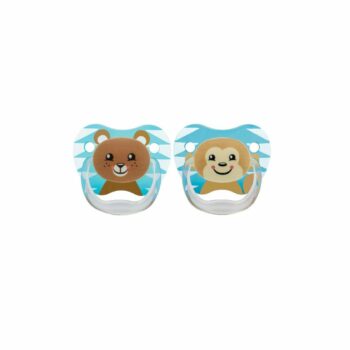 Dr Brown's 2 Sucette Visage Animal Boy 6-18m