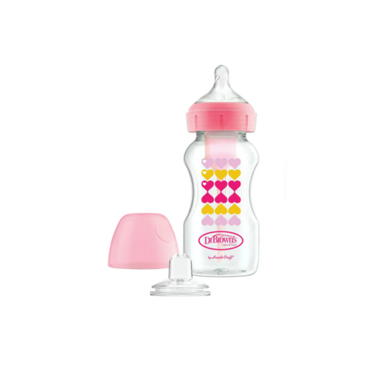 Dr Browns Bib col large pink 270ml WB91604 | Urban Drug store