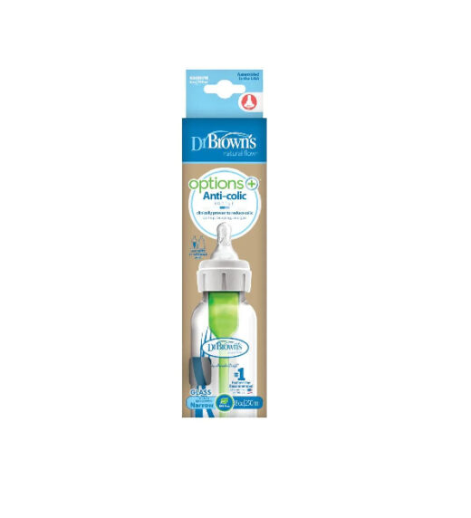 Dr browns Bib cole etroit en verre 120ml SB41001 1 | Urban Drug store