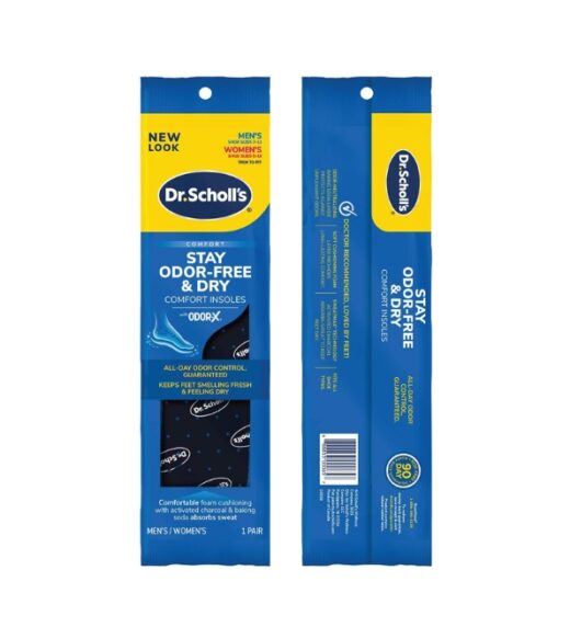 Dr.scholls Comfort Stay Odor Free Dry Insole Unisex C0556 | Urban Drug store