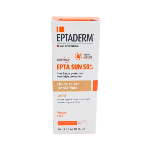 Epta Sun spf50 Fluide Teinte Light 50ml | Urban Drug store