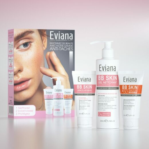 Eviana Duo pack Bb Skin Cr eclaircissantgel nettEcran invisible | Urban Drug store