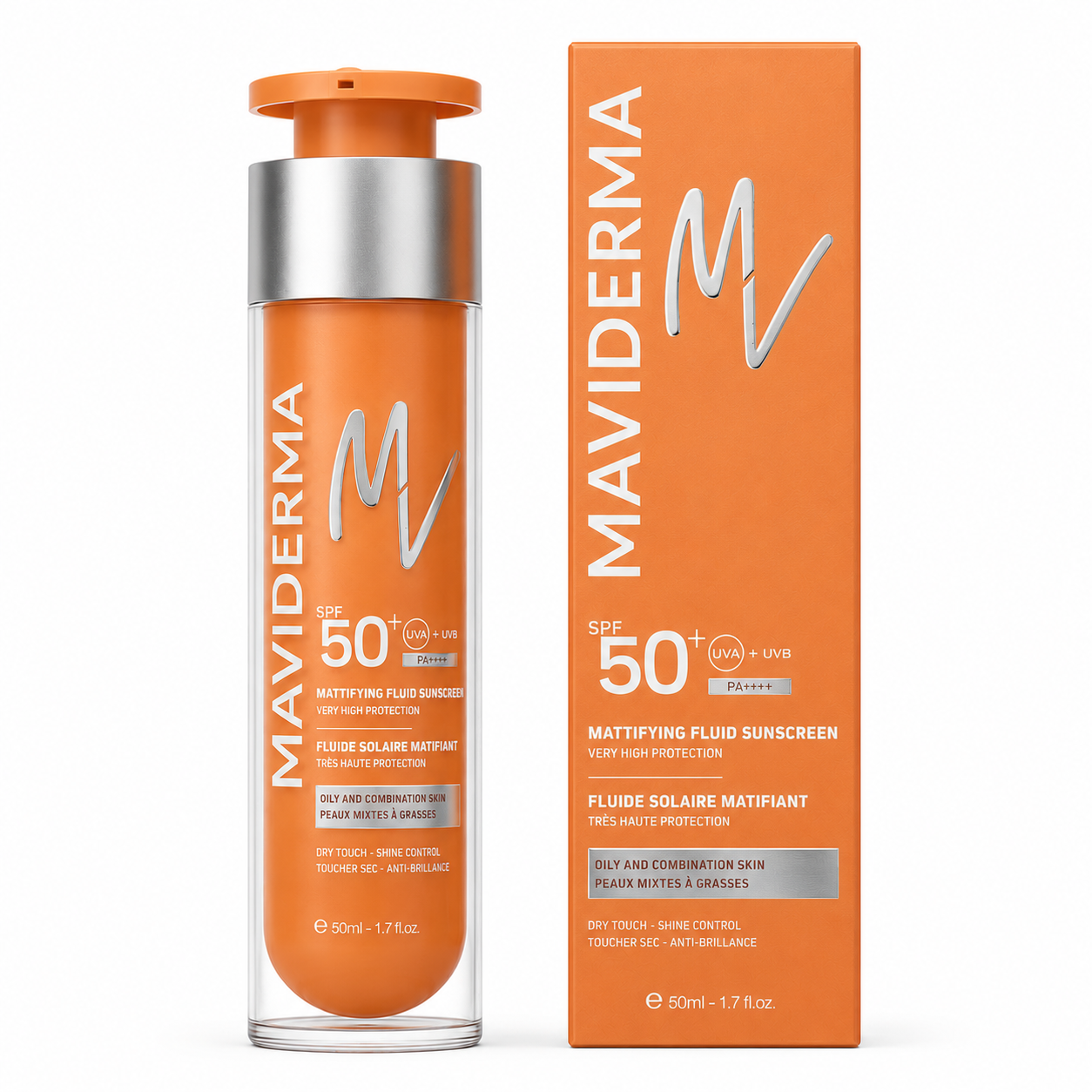 Maviderma Ecran Fluide Matifiant Spf50+ 50ml