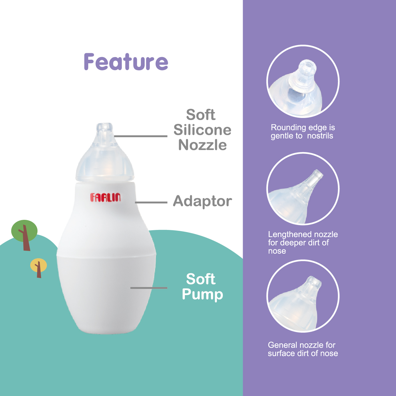 Farlin Aspirateur Nazal Poire BF138 1 Farlin Aspirateur Nazal Poire BF138
