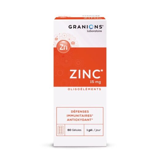 GRANIONS Zinc 15mg B60 Gelules | Urban Drug store