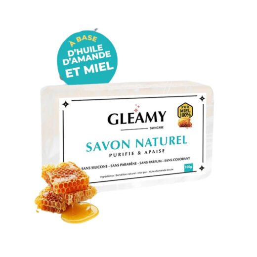 Gleamy Savon Naturel purifie apaise 100g | Urban Drug store