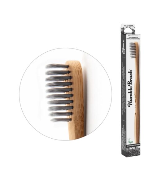 HUMBLE BROSSE A DENTS AU CHARBON POUR ADULTE NOIR DOUCE BAMBOU | Urban Drug store