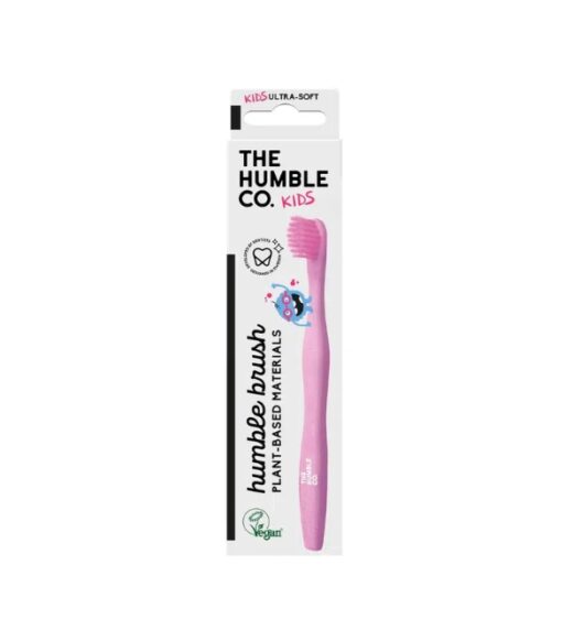 HUMBLE BROSSE A DENTS POUR ENFANTS ROSE A BASE DE PLANTES | Urban Drug store