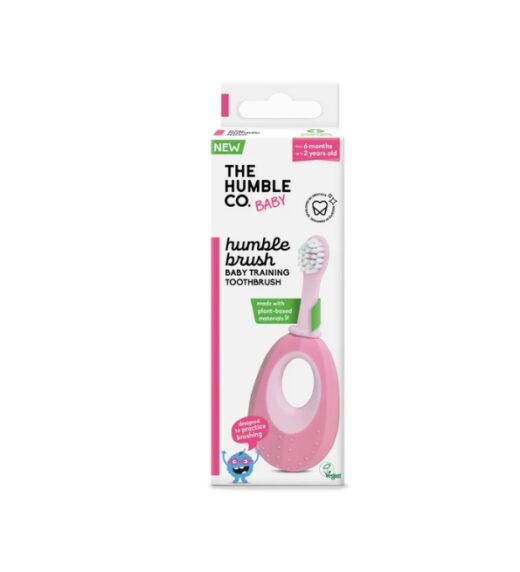 HUMBLE BROSSE A DENTS ROSE POUR BEBES A BASE DE PLANTES | Urban Drug store
