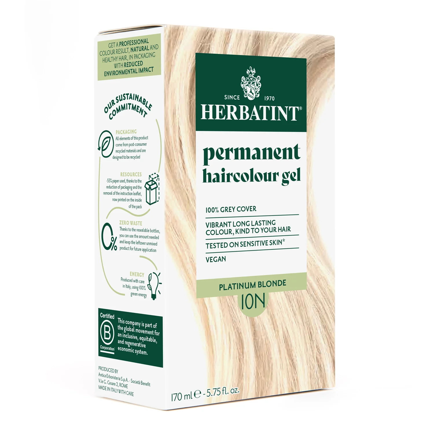 Herbatint Soin Colorant Permanent 10N 1 Herbatint Soin Colorant Permanent 10N