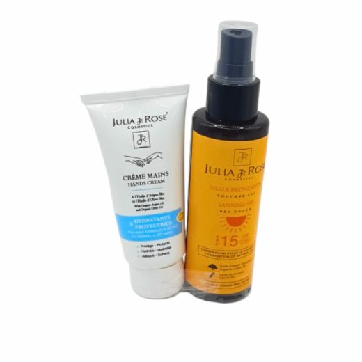 Julia Rose Huile Bronzage spf15 120mlCremr Mains 50ml Pack | Urban Drug store