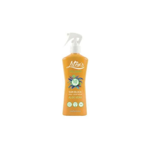 Litens lait solaire aloe vera spray spf10 250ml | Urban Drug store