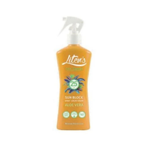 Litens lait solaire aloe vera spray spf25 250ml | Urban Drug store