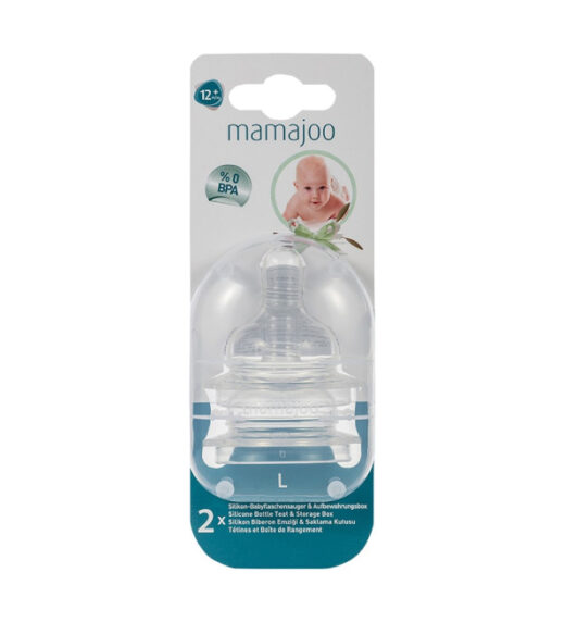 Mamajoo 2 Tetines silicone n°3 L 12m MMJ1066 1 | Urban Drug store