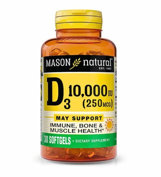 Mason Natural D3 10000 IU 30 softgels 1623 30 | Urban Drug store