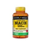 Mason Natural Flush-free Niacin 500mg 60 capsules 1499-60