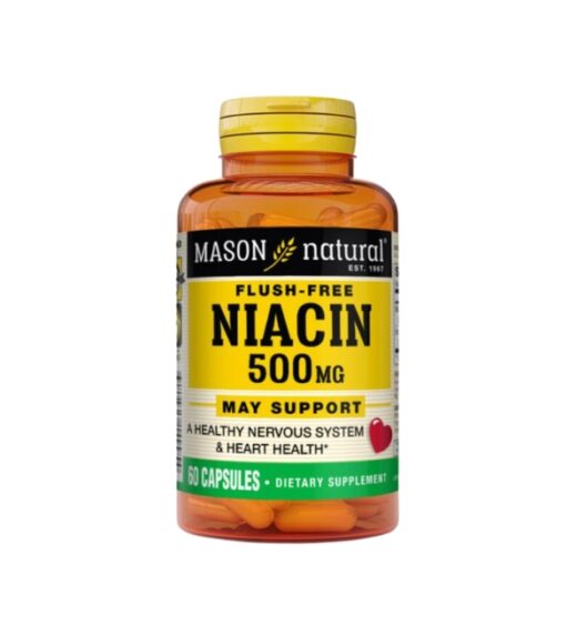Mason Natural Flush free Niacin 500mg 60 capsules 1499 60 | Urban Drug store
