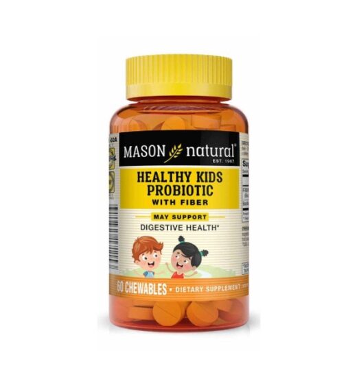 Mason Natural Healthy Kids Probiotic with fiber 60 tablets 1711 60A | Urban Drug store