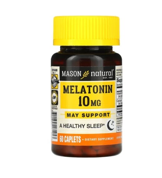 Mason Natural Melatonin 10mg 60 caplets 1810 60 1 | Urban Drug store