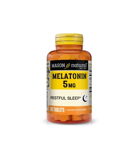 Mason Natural Melatonin 5mg 60 Tablets 1 | Urban Drug store