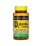 Mason Natural Vitamin D3 10000 UI 60 Softgels