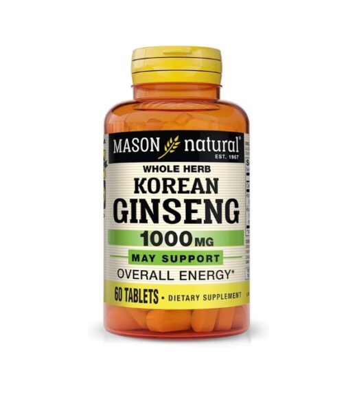 Mason natural Korean Ginseng 60 tablets 1141 60A | Urban Drug store