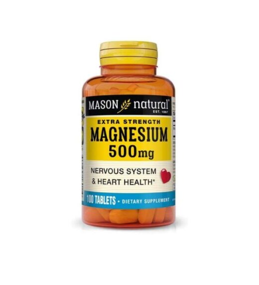 Mason natural Magnesium 500mg 100 tablets 1601 100 | Urban Drug store