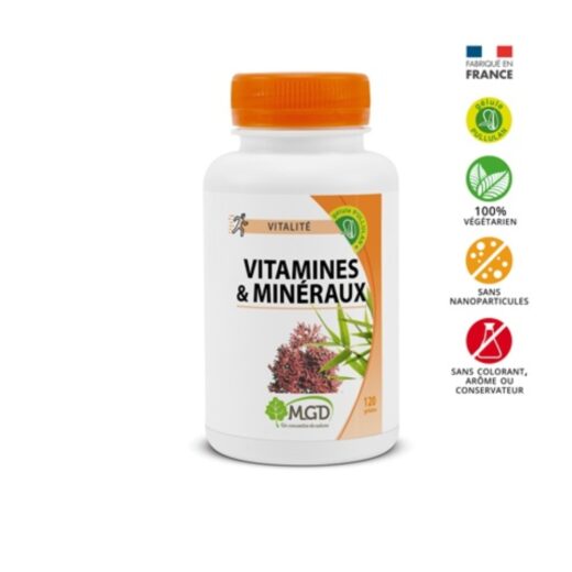 Mgd vitamines mineraux 120gelules | Urban Drug store
