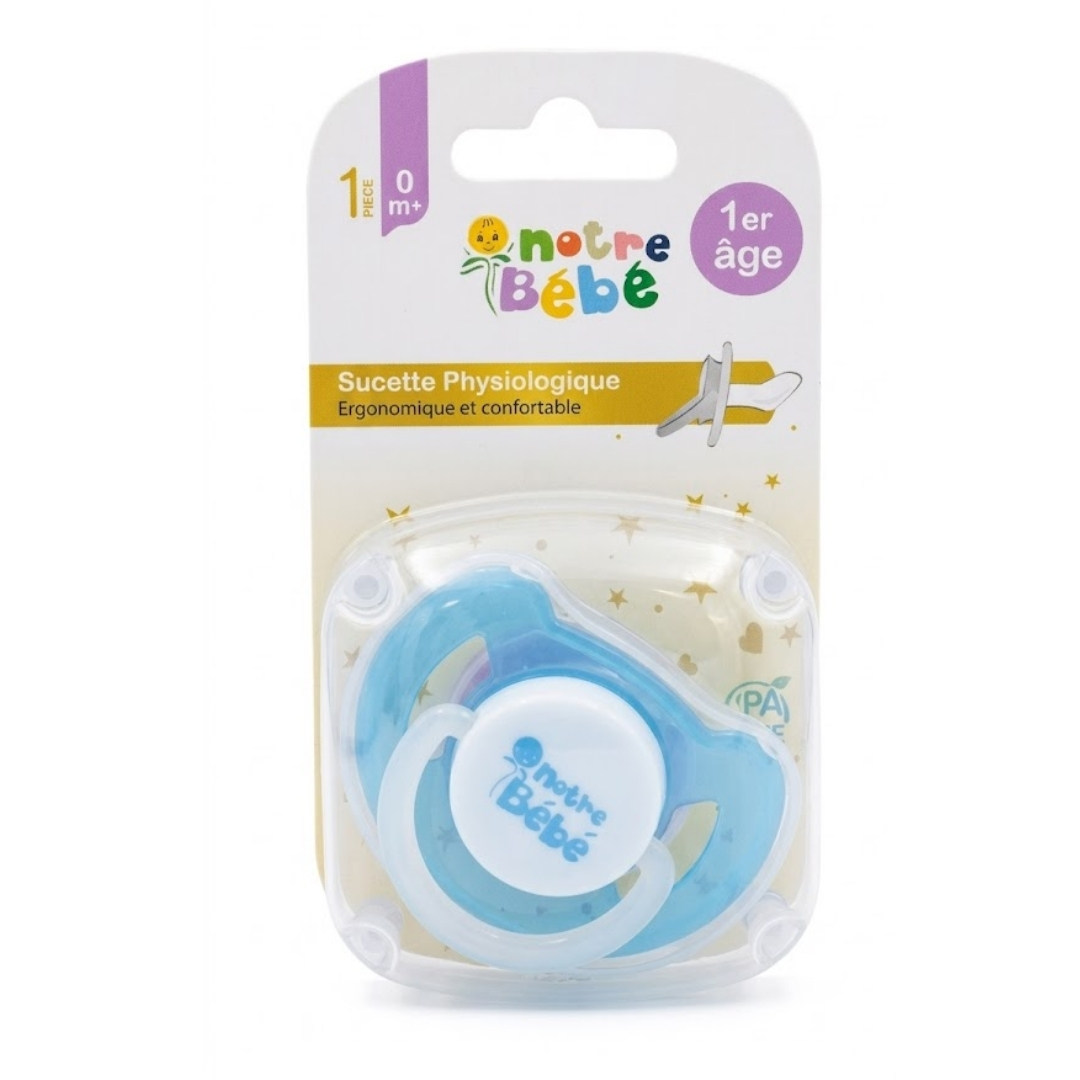 Notre Bebe Sucette Physiologique 1er Age +0m 1 Notre Bebe Sucette Physiologique 1er Age +0m