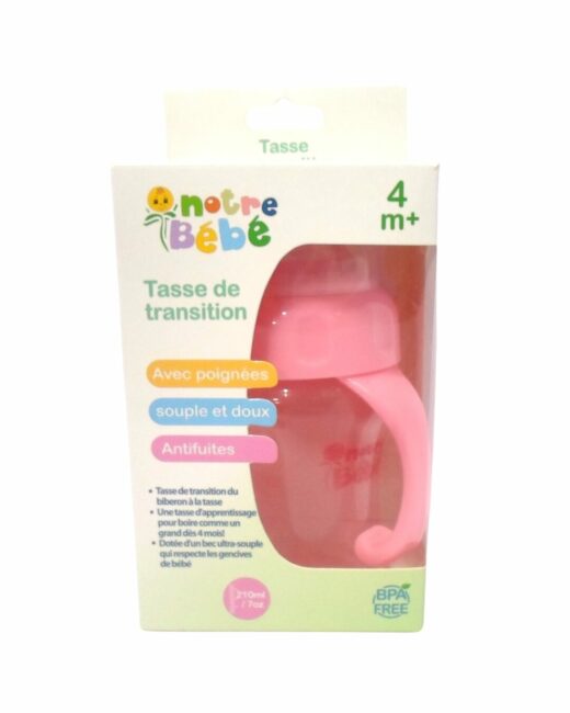Notre bebe Tasse de transition bec souple 4m 210ml | Urban Drug store