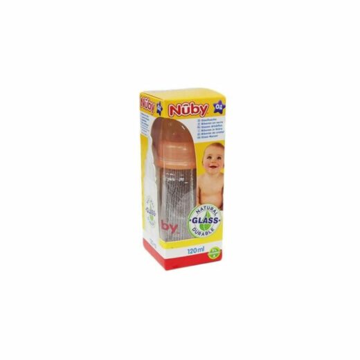 Nuby bib verre standard 120ml0m ID1178 | Urban Drug store