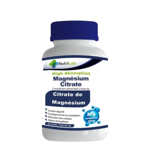 Nutrilab magnesium cirate 300mg 60gel | Urban Drug store