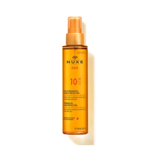 Nuxe Sun Huile solaire Bronzage spf10 150ml | Urban Drug store