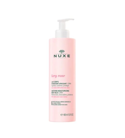 Nuxe very rose lait corps hydratant apaisant 24h 400ml | Urban Drug store