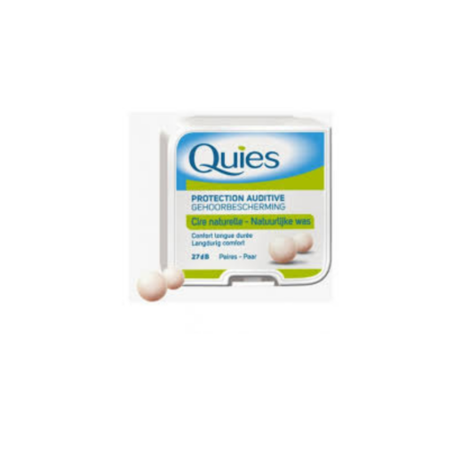 QUIES Protection Auditive Cire Naturelle Tube 2 Paires | Urban Drug store