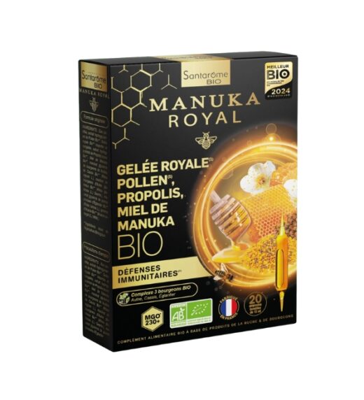 SANTAROME GELEE ROYALE POLLEN PROPOLIS MIEL DE MANUKA 20 AMPOULES | Urban Drug store