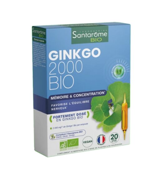 SANTAROME GINKGO 20 AMPOULES | Urban Drug store