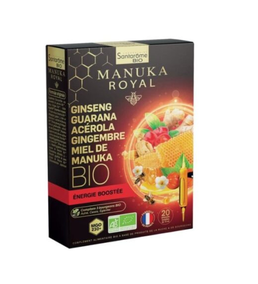 SANTAROME GINSENG GUARANA ACEROLA MANUKA 20AMP | Urban Drug store