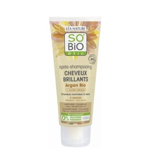 SO BIO APRES SHAMPOOING CHEVEUX BRILLANT ARGAN 200ML | Urban Drug store