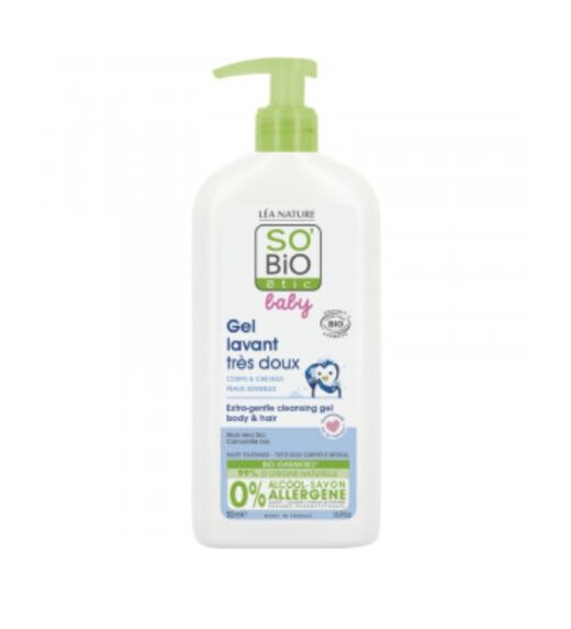 SO BIO BABY GEL LAVANT TRES DOUX HYPOALLERGENIC 500ML | Urban Drug store